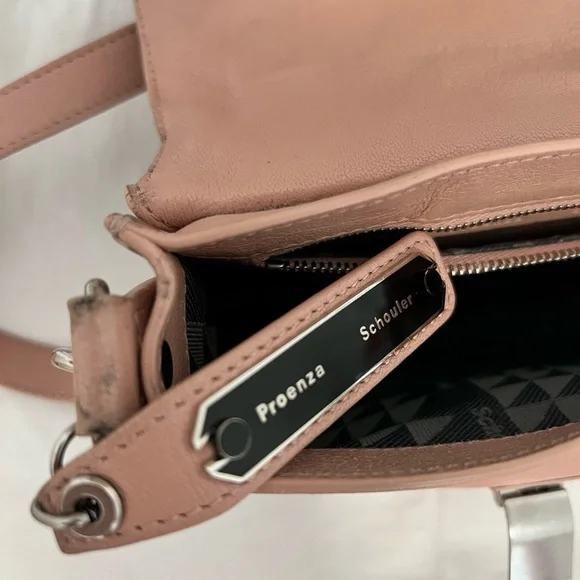 Proenza Schouler PS1 Pink mini crossbody bag with silver hardware - Picture 7 of 12
